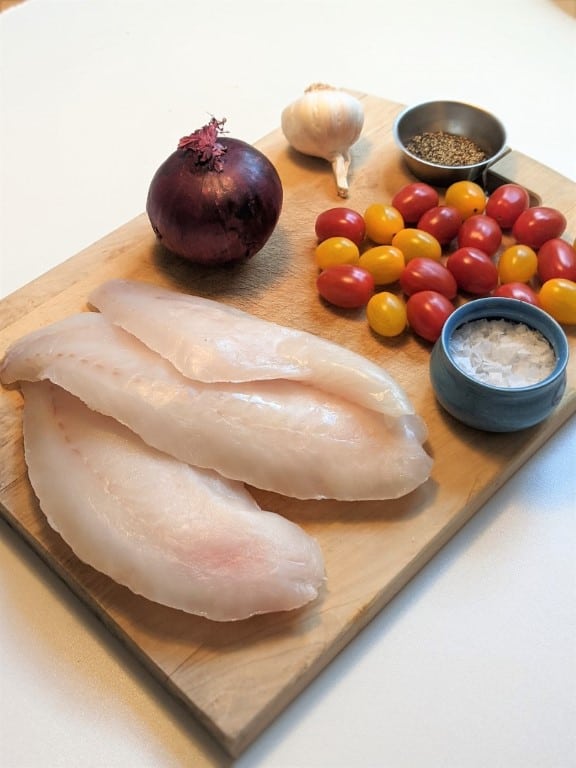 Ingredients for Baked Rockfish Recipe