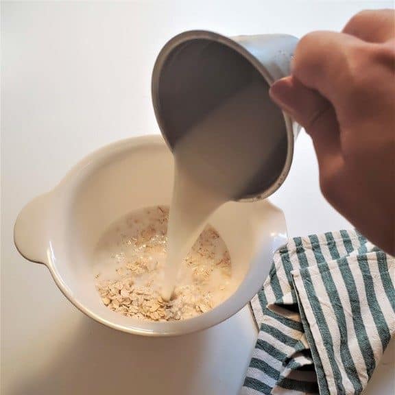 adding milk to protein overnight oats