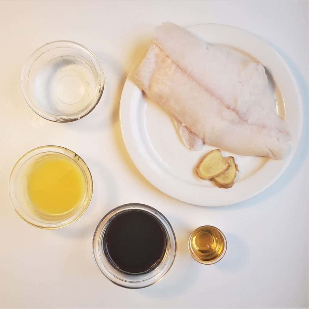 Ingredients for Teriyaki Halibut