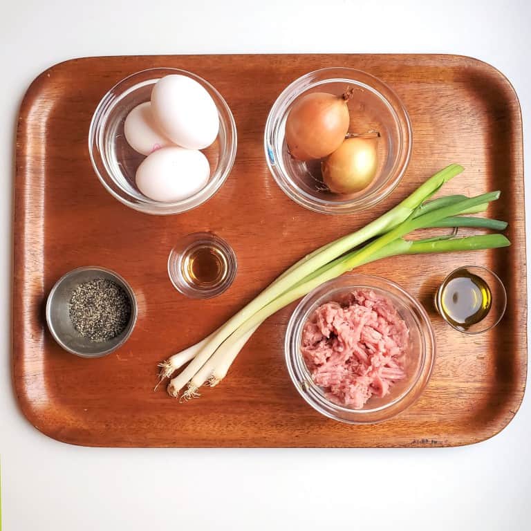 Ingredients for Vietnamese Omelet