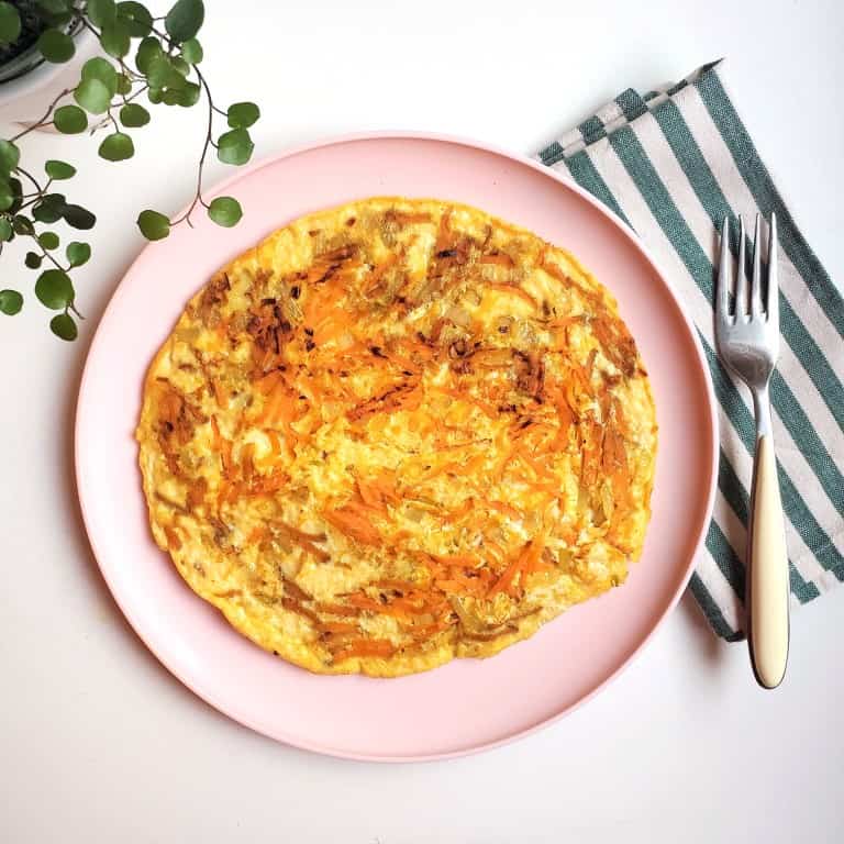 carrot egg omelette