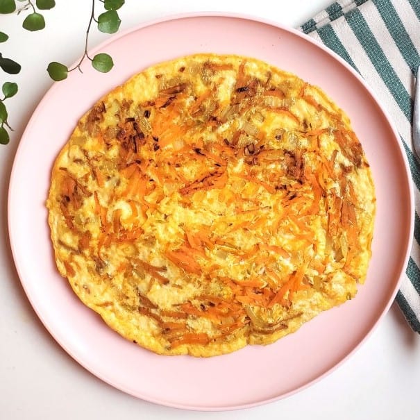 carrot egg omelette