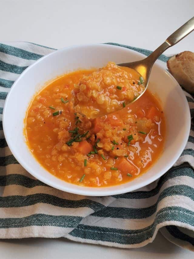 Red Pepper and Lentil Pregnancy Soup Recipe