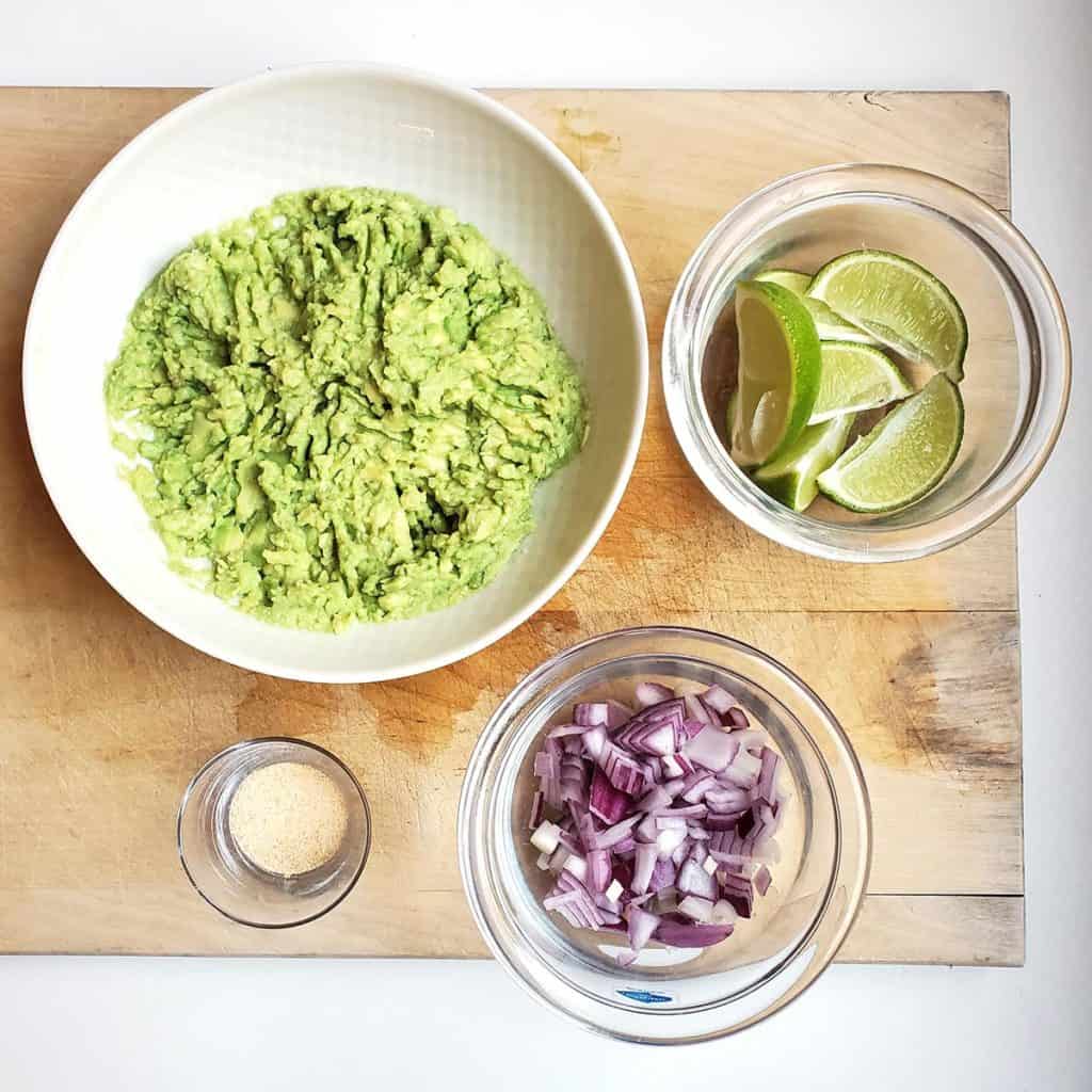 Ingredients for 4-Ingredient Guacamole