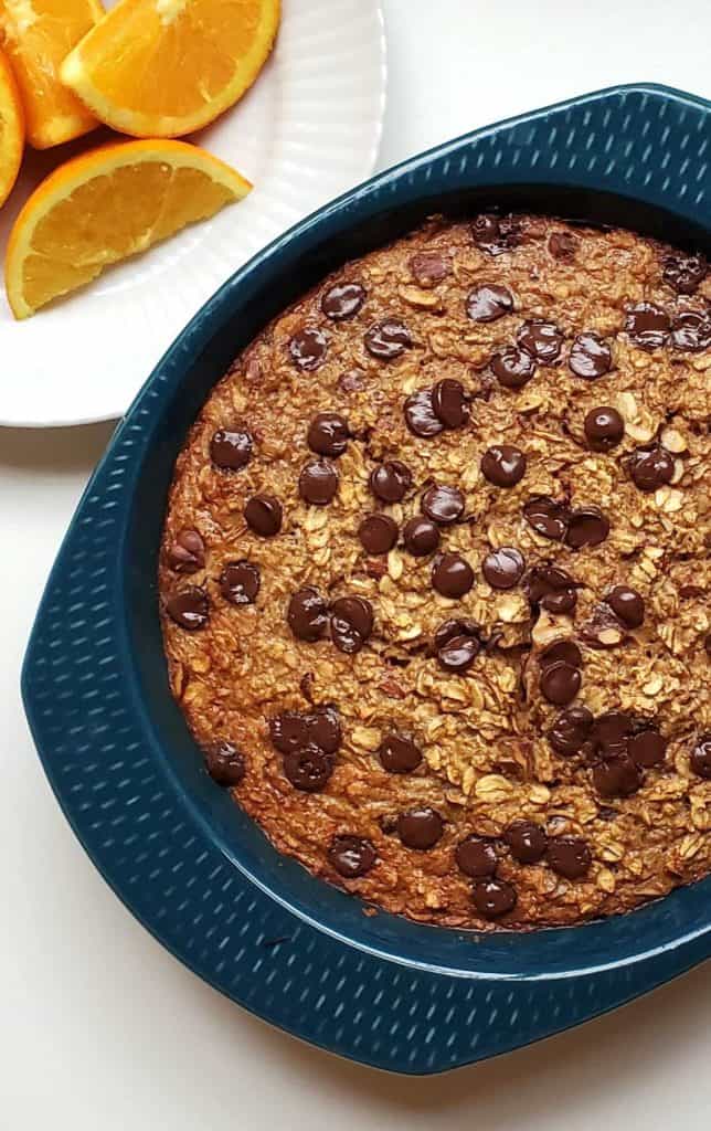 Chocolate Orange Baked Oats