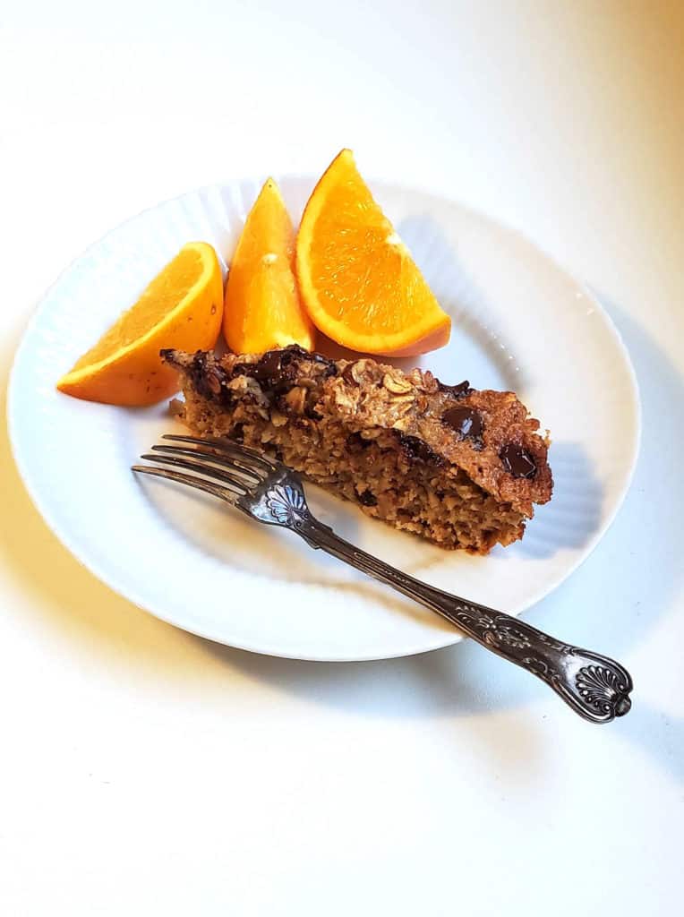 Slice of Chocolate Orange Baked Oats