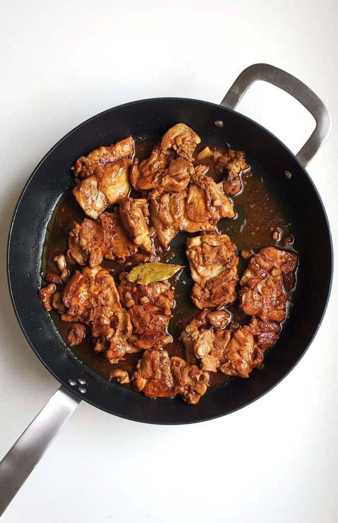Spicy Adobo Chicken in Pan 1