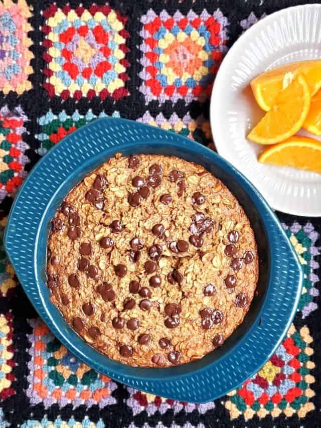 Chocolate Orange Baked Oats