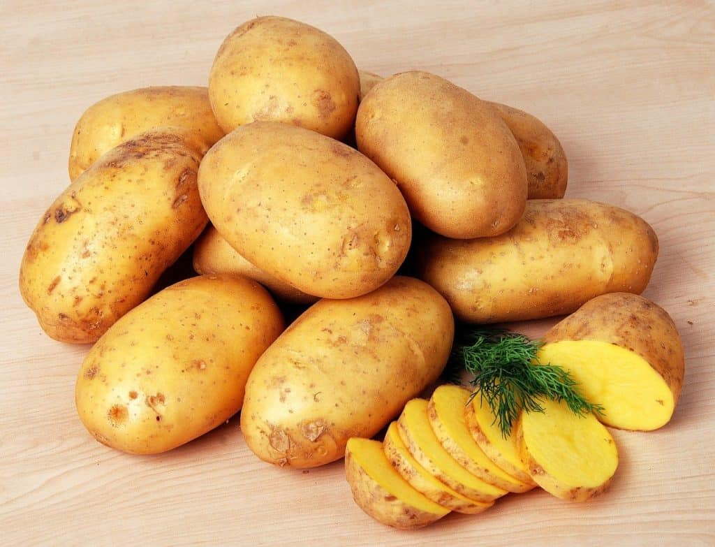Sliced Yukon Gold Potatoes