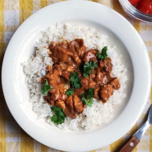 Finished-Plate-of-Halloumi-Stroganoff-with-Tomatoes