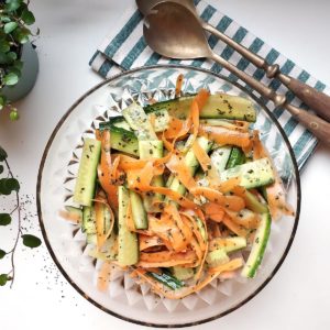 Finished-Raw-Carrot-Salad in a bowl
